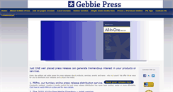 Desktop Screenshot of gebbiepress.com